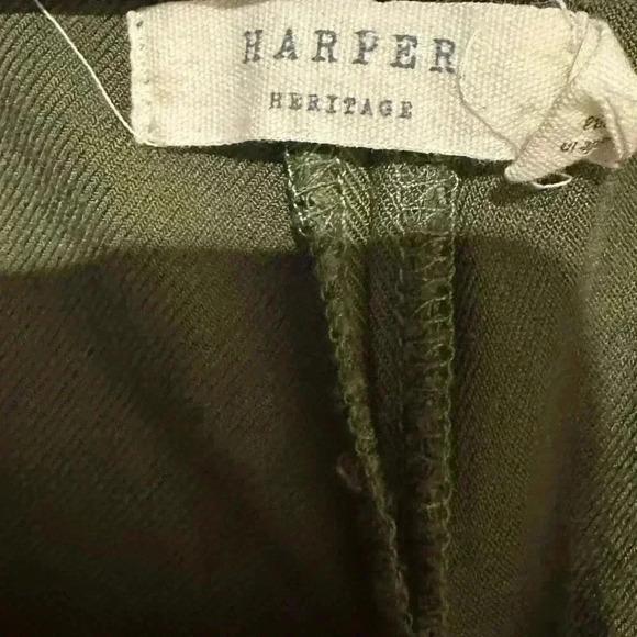 Harper Heritage green blouse women’s Size Small 100% Rayon Francesca’s - Picture 3 of 7